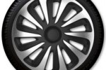 KOŁPAKI 14 CALIBE CARBON SILVER&BLACK/KPL-4SZT/