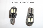 Żarówka T10/W5W 8 LED 5730_SMD