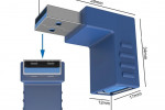 Złączki kątowe 90° Adapter USB 3.0  M/Ż
