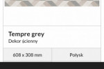 Dekor ceramiczny Tempre Grey