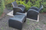 DWA FOTELE I PODNOZEK