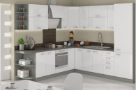 Kuchnia Bianka(bialy polysk)260/270cm z blatem