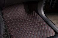 Dywaniki samochodowe skórzane wodoodporne czerw