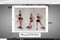 Platforma do treningu VIBROSHAPER