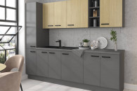 Meble kuchenne Scandi/Nessa 260cm z blatem