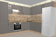 kuchnia STILO dust grey / art 3,1*2,5m z Blatem