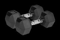 Hantle żeliwne gumowane HEX 2x10 kg