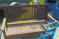 lawka ogrodowa drewno egzotyczne okazja