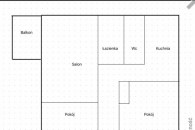 59 m, 3 pokoje, 2 piętro,  Grunwaldzka