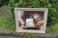 OBRAZ SKORZANY SKRZYPCE