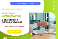 Zdalnie Doradca klienta (K/M) z orzeczeniem