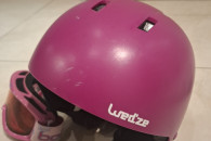 Kask narciarski, gogle , kominiarka