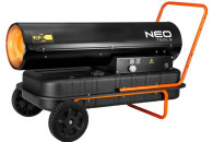 NAGRZEWNICA OLEJOWA 50KW, ZBIORNIK 50L, KÓŁKA