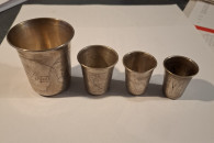 kieliszki srebrne - stare