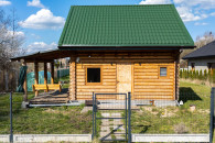 Dom z bali, media, działka budowlana