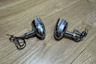 Metalowe chromowane kierunkowskazy