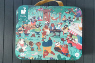 Janod PUZZLE W Walizce Rodzina Misiów 54 el.