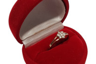 ZŁOTY PIERŚCIONEK P585 1,20G R-17