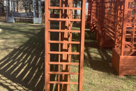 Kratka ogrodowa drewniana, trejaż, plotek.