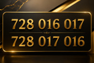 Złota para numerów 728 017 016 i 728 016 017