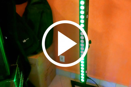 Zestaw ruchoma głowa 60W Listwa 24x3 RGB statyw